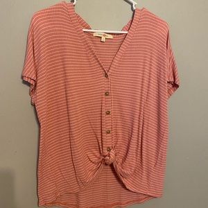 button down tie top